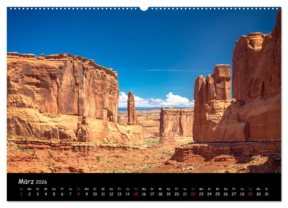 Traumlandschaften im Westen der USA (CALVENDO Premium Wandkalender 2026)