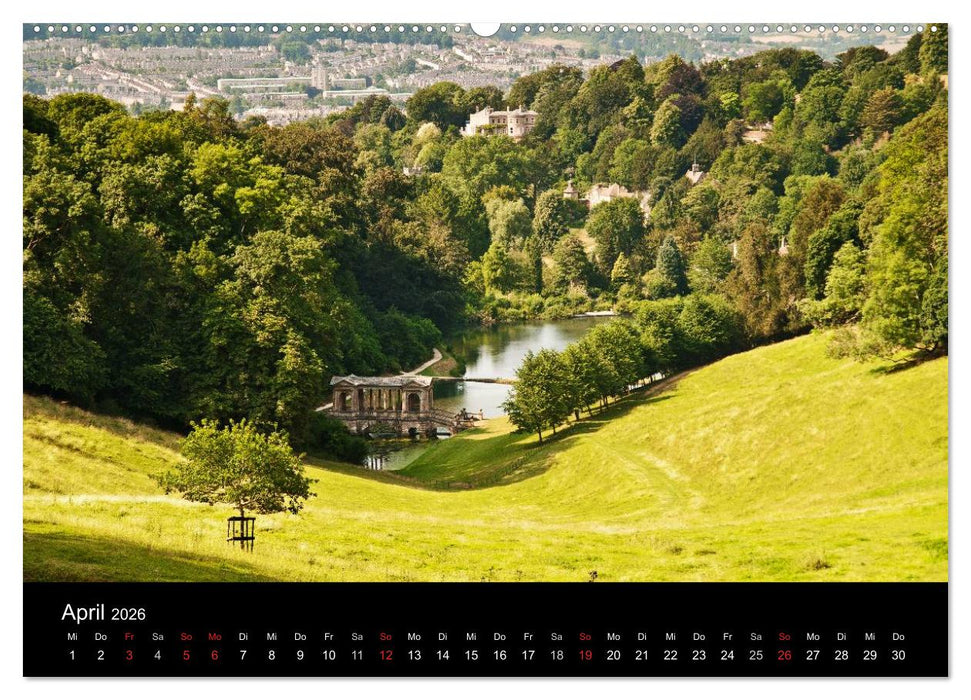 Südenglische Landschaftsgärten (CALVENDO Premium Wandkalender 2026)