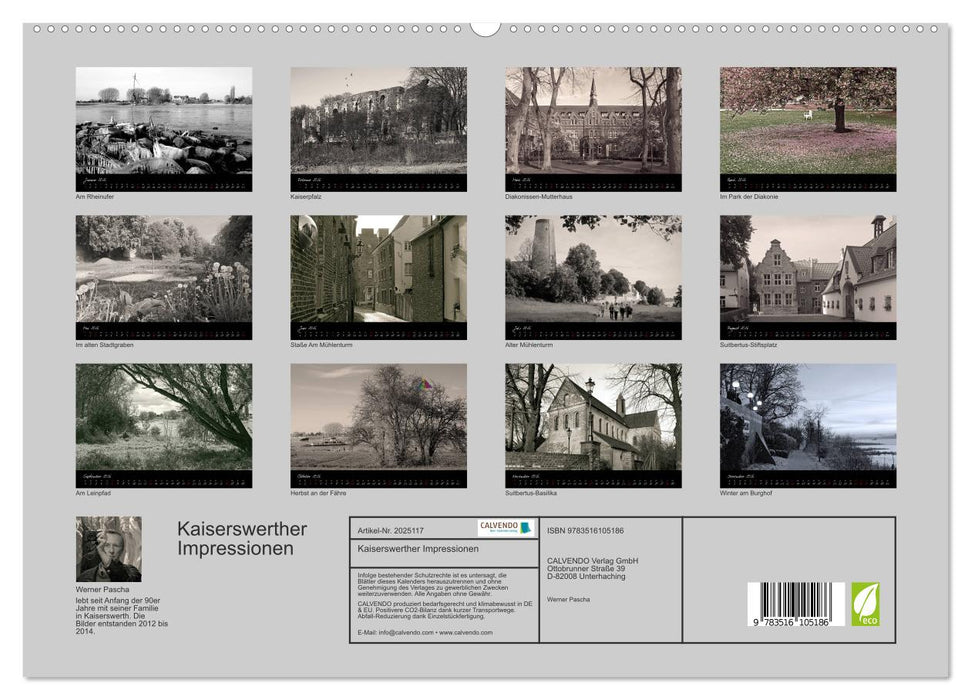 Kaiserswerther Impressionen (CALVENDO Premium Wandkalender 2026)