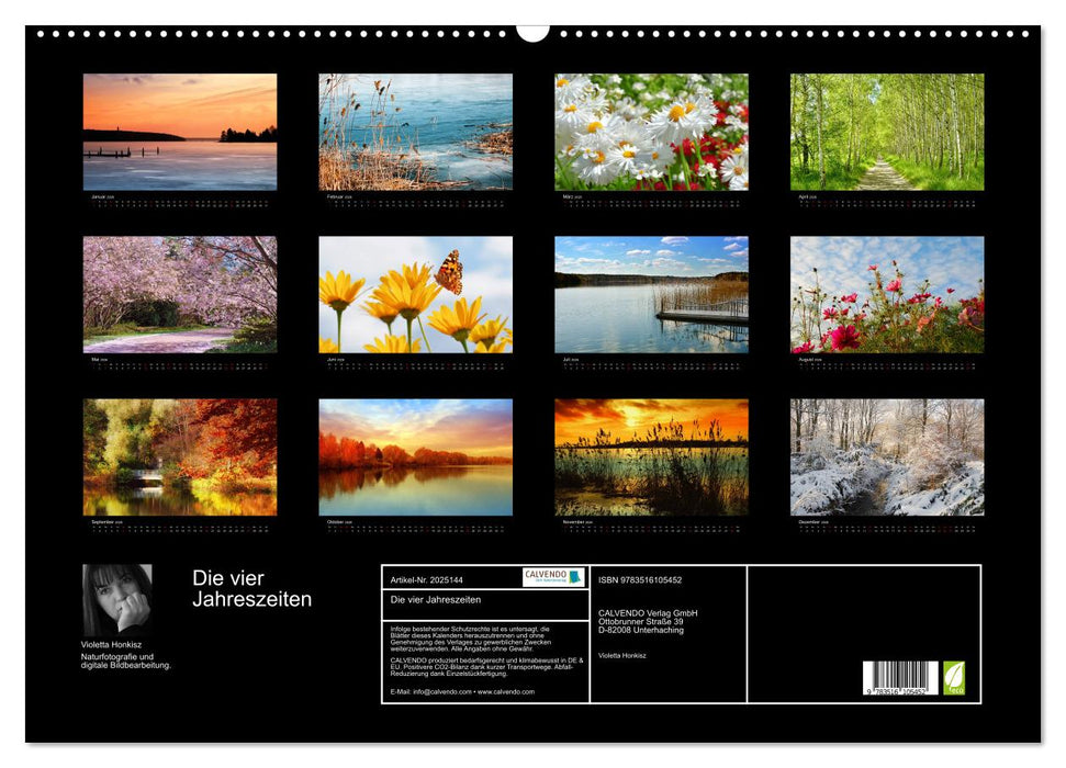 Die vier Jahreszeiten (CALVENDO Wandkalender 2026)