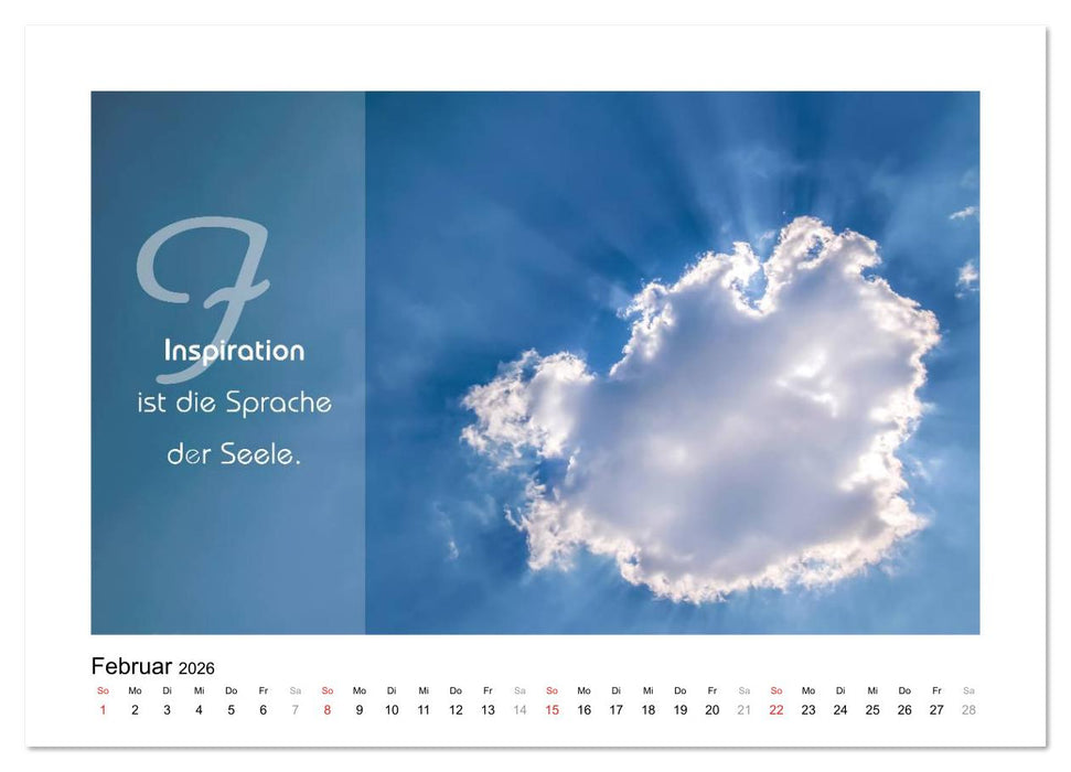Kraft für Deine Seele (CALVENDO Wandkalender 2026)