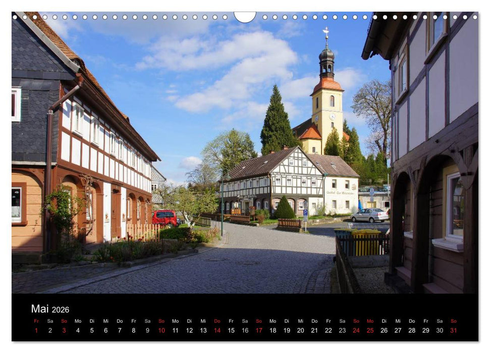 Oberlausitz - Land der Umgebindehäuser (CALVENDO Wandkalender 2026)