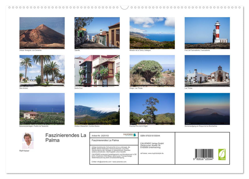 Faszinierendes La Palma (CALVENDO Premium Wandkalender 2026)
