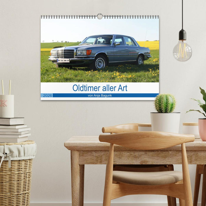 Oldtimer aller Art (CALVENDO Wandkalender 2026)