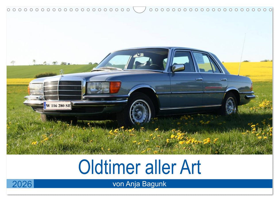 Oldtimer aller Art (CALVENDO Wandkalender 2026)