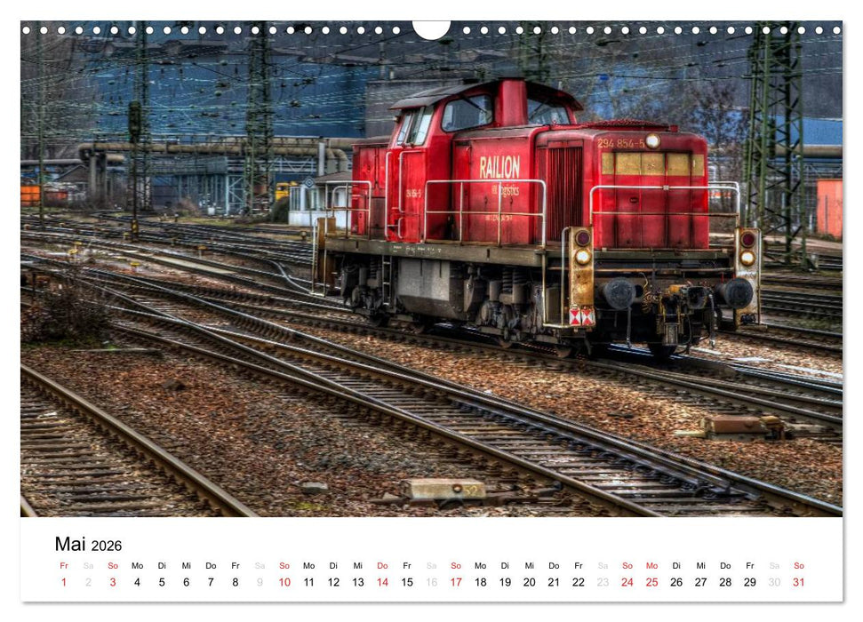 Auf eisernen Wegen - Faszination Bahn (CALVENDO Wandkalender 2026)