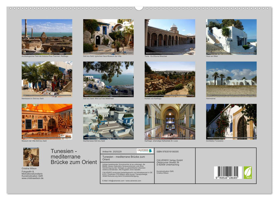 Tunesien - mediterrane Brücke zum Orient (CALVENDO Premium Wandkalender 2026)