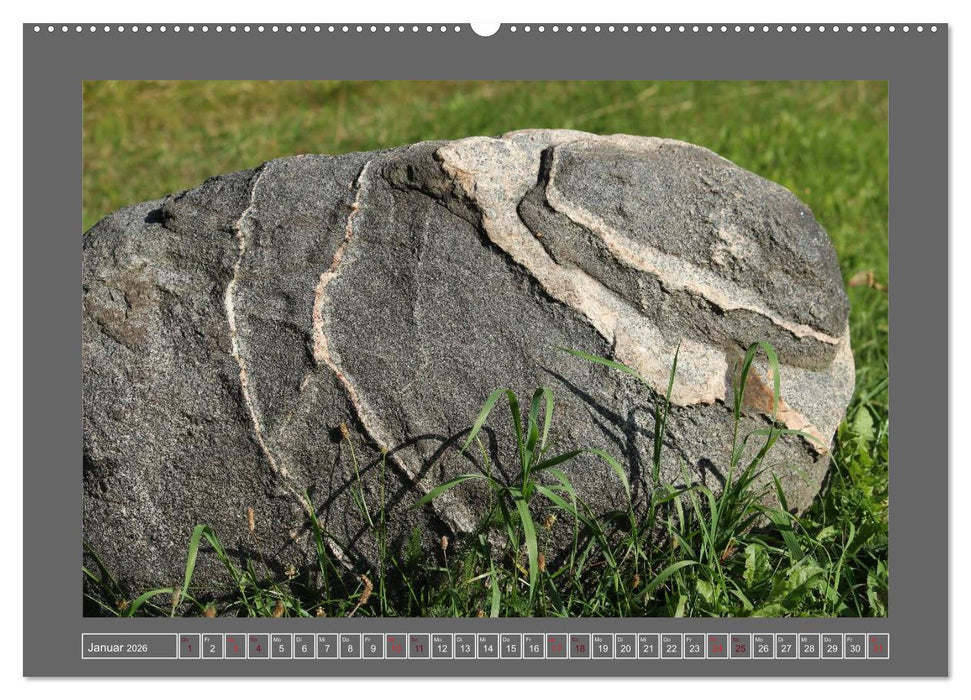 Gesteine und mineralische Bildungen (CALVENDO Premium Wandkalender 2026)