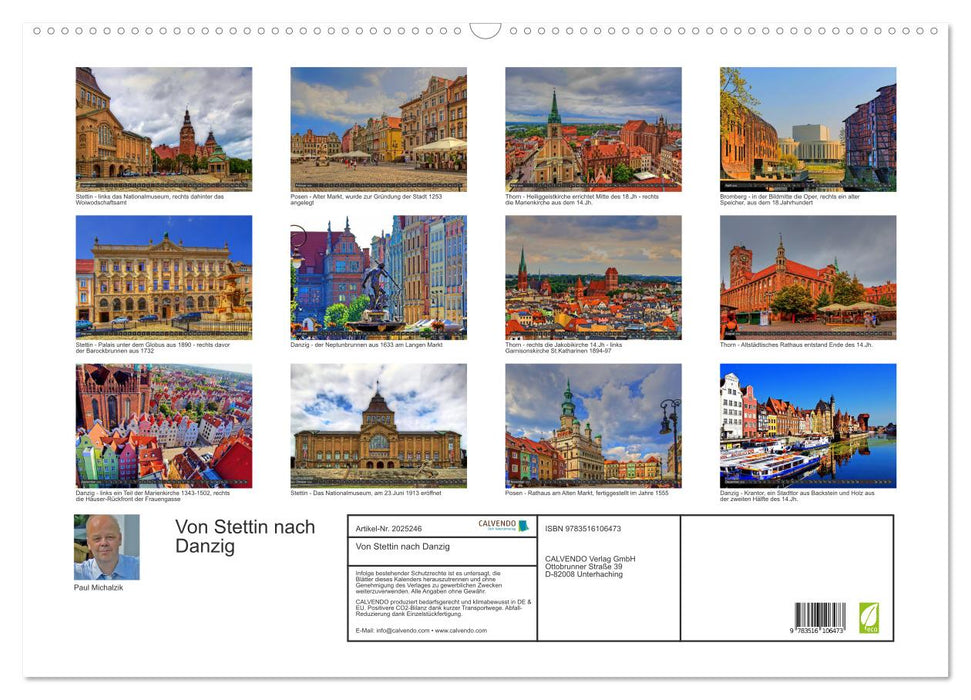 Von Stettin nach Danzig (CALVENDO Wandkalender 2026)