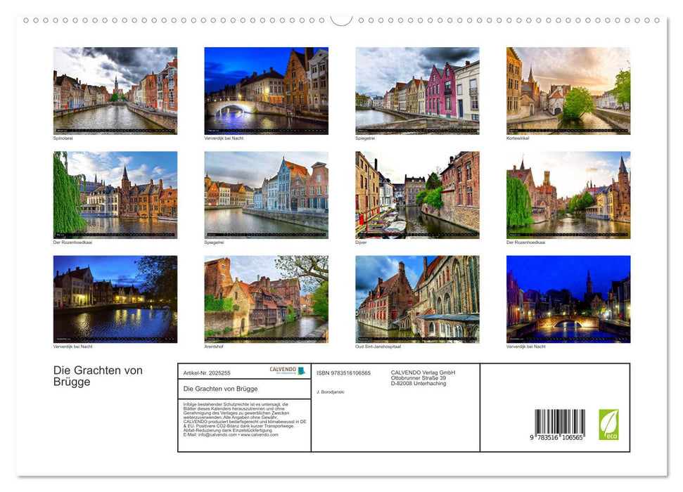 Die Grachten von Brügge (CALVENDO Premium Wandkalender 2026)