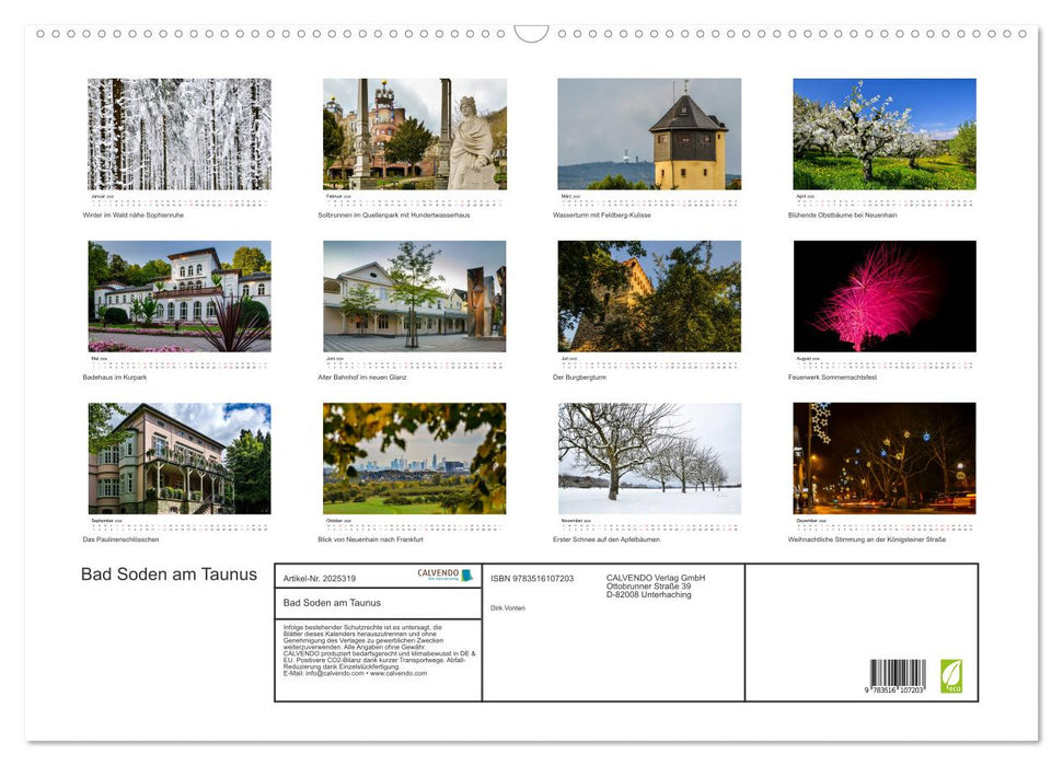 Bad Soden am Taunus (CALVENDO Wandkalender 2026)