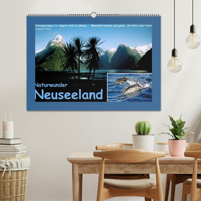 Naturwunder Neuseeland - in Bild und Text (CALVENDO Wandkalender 2026)