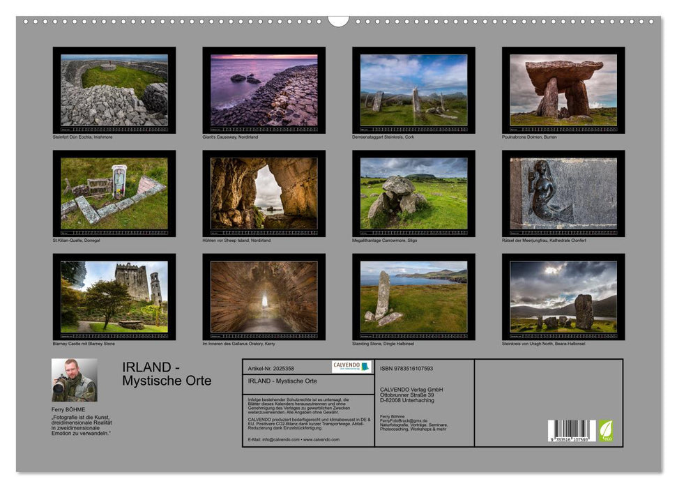 IRLAND - Mystische Orte (CALVENDO Wandkalender 2026)
