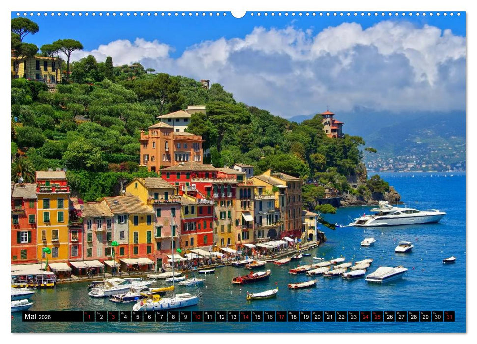 Ligurien - Berge und Meer (CALVENDO Premium Wandkalender 2026)