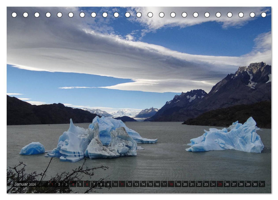 Argentinien und Chile - vom Regenwald bis Feuerland (CALVENDO Wandkalender 2026)