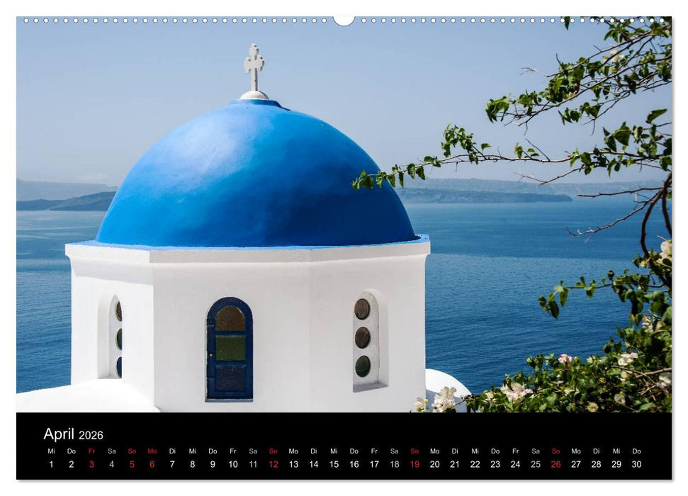 Santorin Trauminsel (CALVENDO Wandkalender 2026)