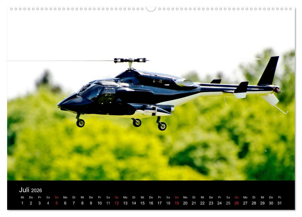 Modellhubschrauber / CH-Version (CALVENDO Premium Wandkalender 2026)