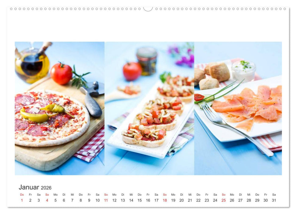 Köstlichkeiten aus der Küche (CALVENDO Premium Wandkalender 2026)