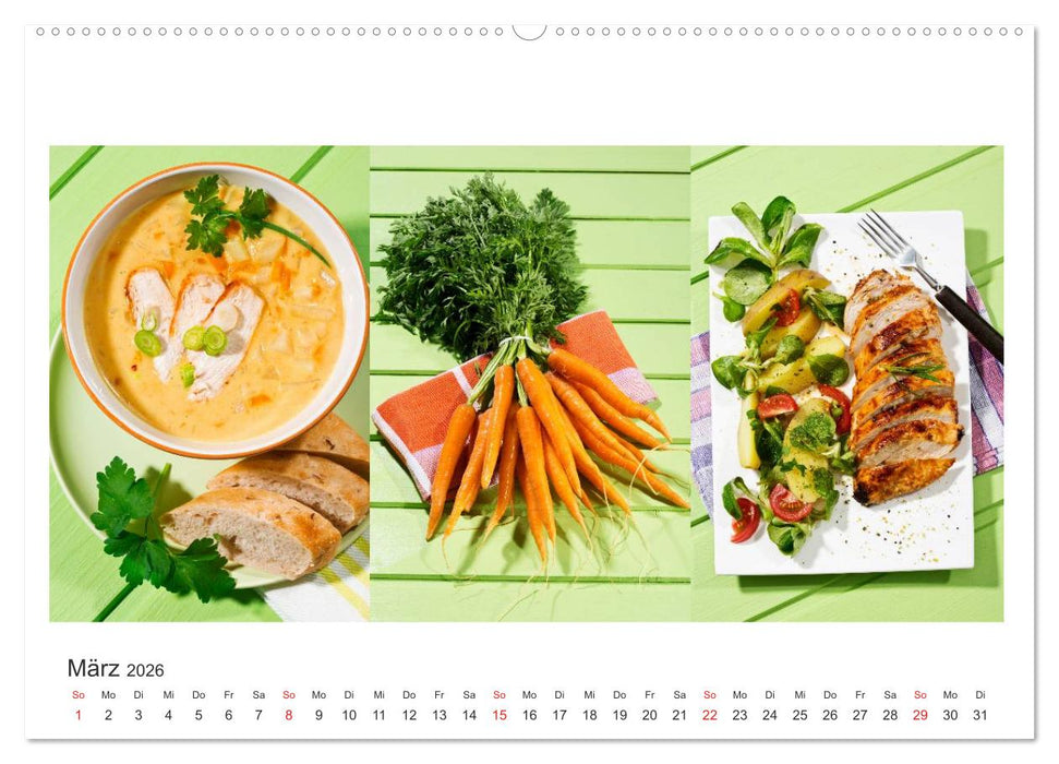 Köstlichkeiten aus der Küche (CALVENDO Premium Wandkalender 2026)