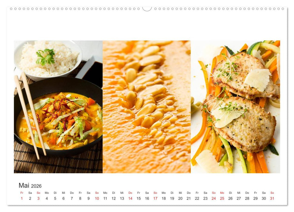 Köstlichkeiten aus der Küche (CALVENDO Premium Wandkalender 2026)