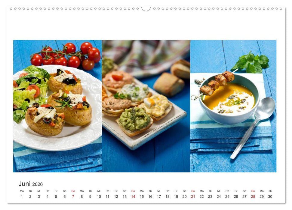 Köstlichkeiten aus der Küche (CALVENDO Premium Wandkalender 2026)