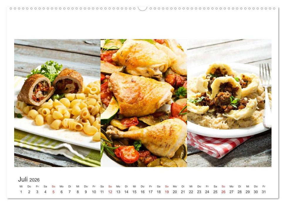 Köstlichkeiten aus der Küche (CALVENDO Premium Wandkalender 2026)