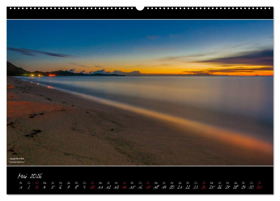 Sardinien Panoramakalender / CH-Version (CALVENDO Premium Wandkalender 2026)