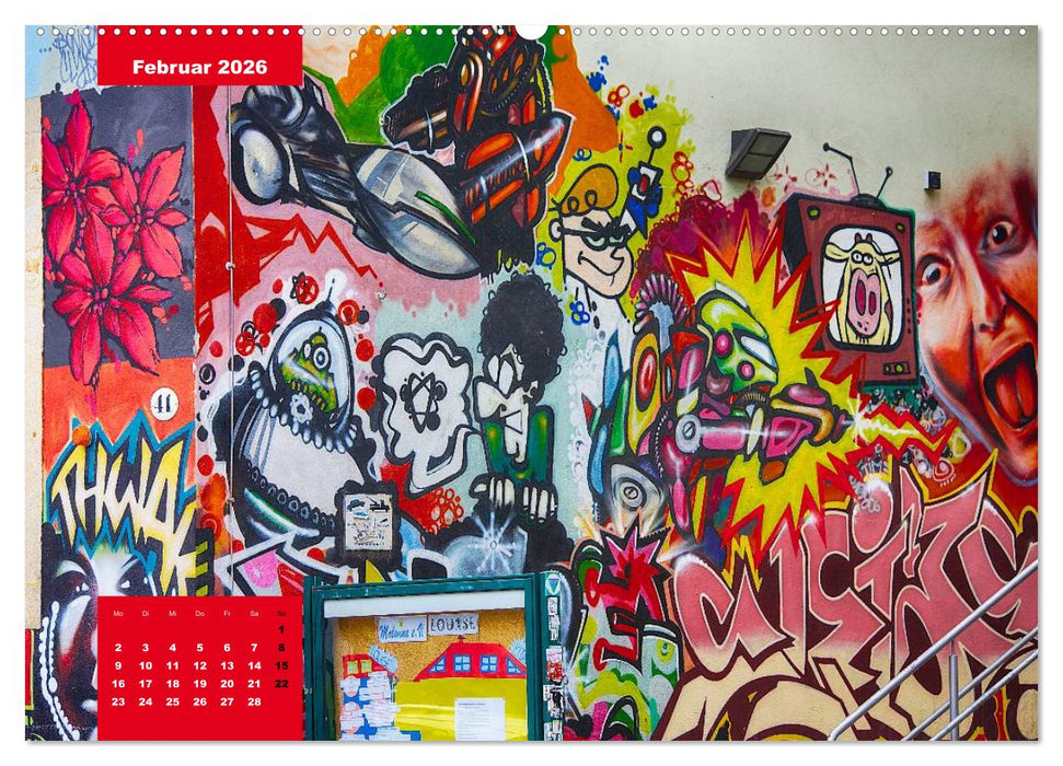 Graffiti (CALVENDO Premium Wandkalender 2026)