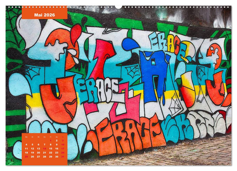 Graffiti (CALVENDO Premium Wandkalender 2026)