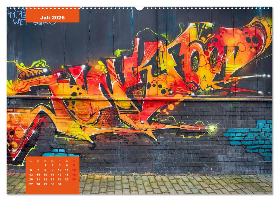 Graffiti (CALVENDO Premium Wandkalender 2026)
