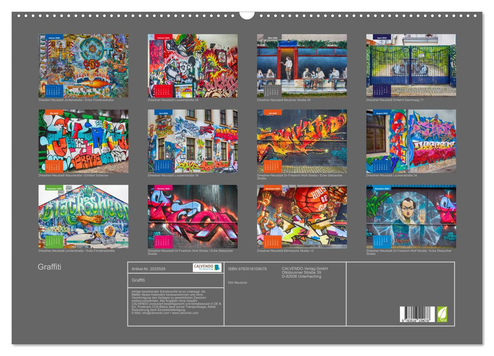 Graffiti (CALVENDO Wandkalender 2026)