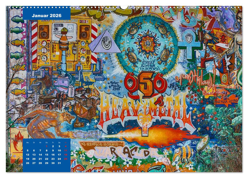 Graffiti (CALVENDO Wandkalender 2026)