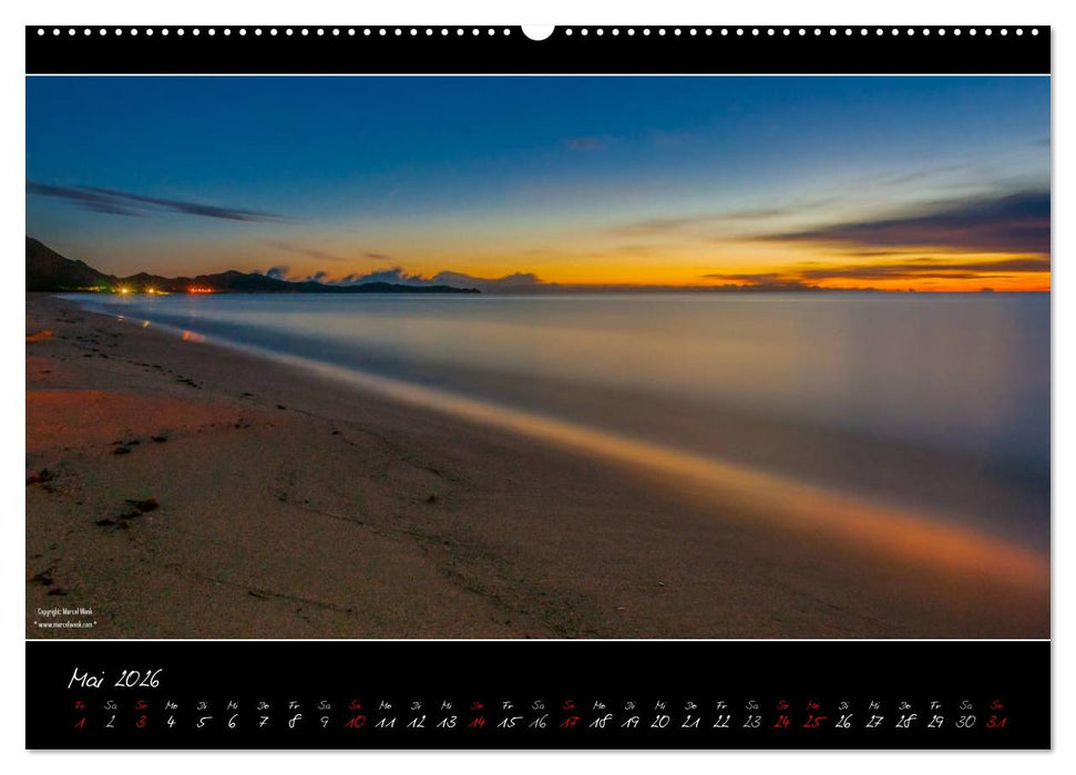 Sardinien Panoramakalender (CALVENDO Wandkalender 2026)