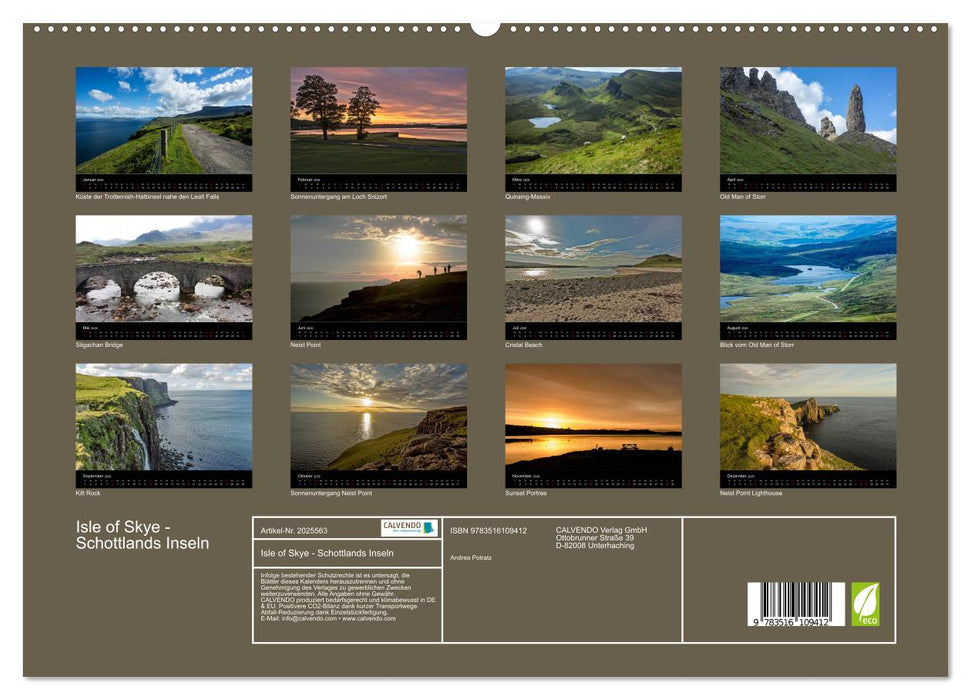 Isle of Skye - Schottlands Inseln (CALVENDO Premium Wandkalender 2026)