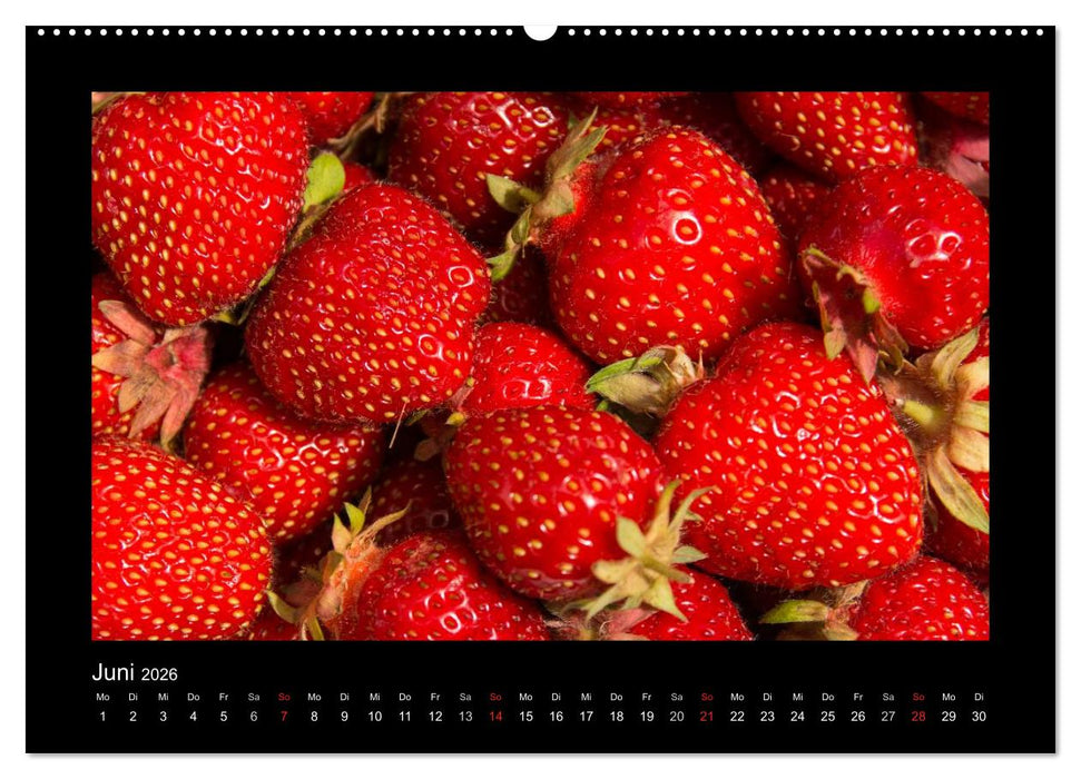 essbar – Buntes Obst und Gemüse (CALVENDO Premium Wandkalender 2026)