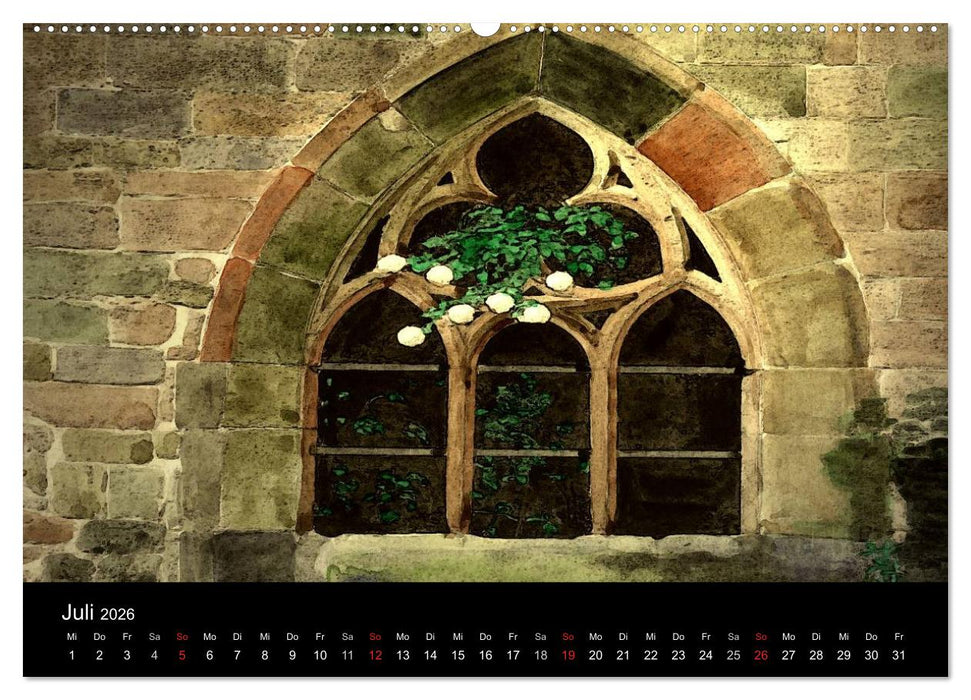 Deutschland in Aquarell (CALVENDO Premium Wandkalender 2026)