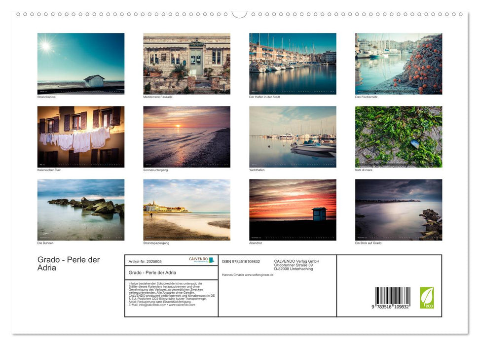 Grado - Perle der Adria (CALVENDO Premium Wandkalender 2026)