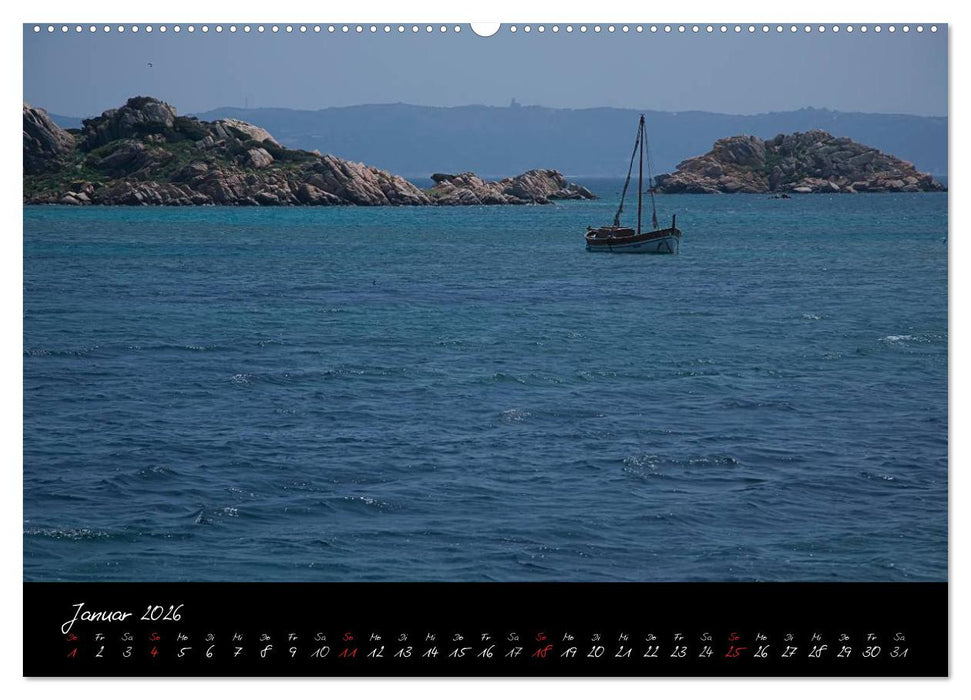 Blaues Sardinien (CALVENDO Premium Wandkalender 2026)