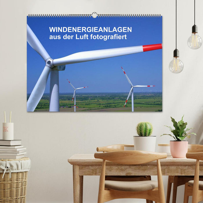Windkraftanlagen aus der Luft fotografiert (CALVENDO Wandkalender 2026)
