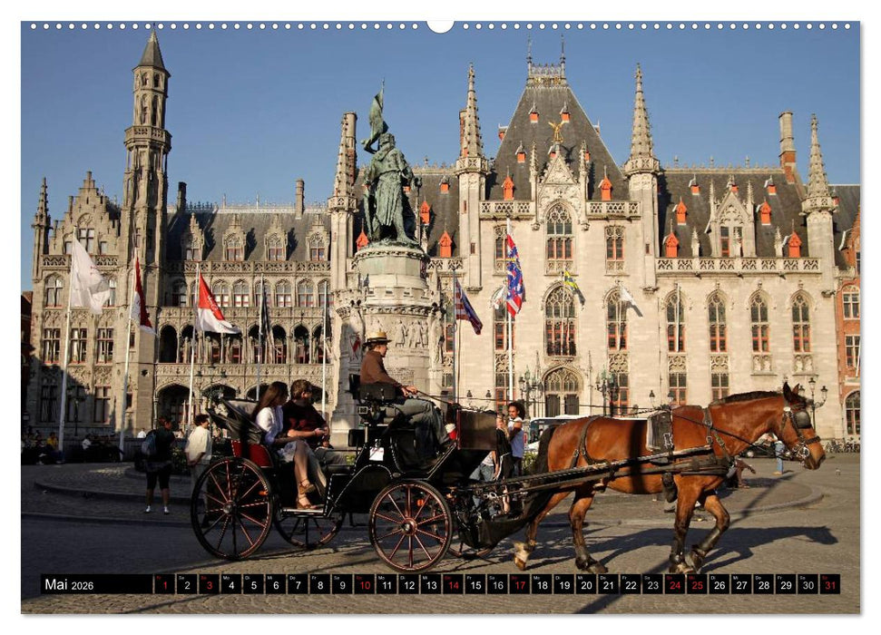 Brügge - Belgien (CALVENDO Wandkalender 2026)