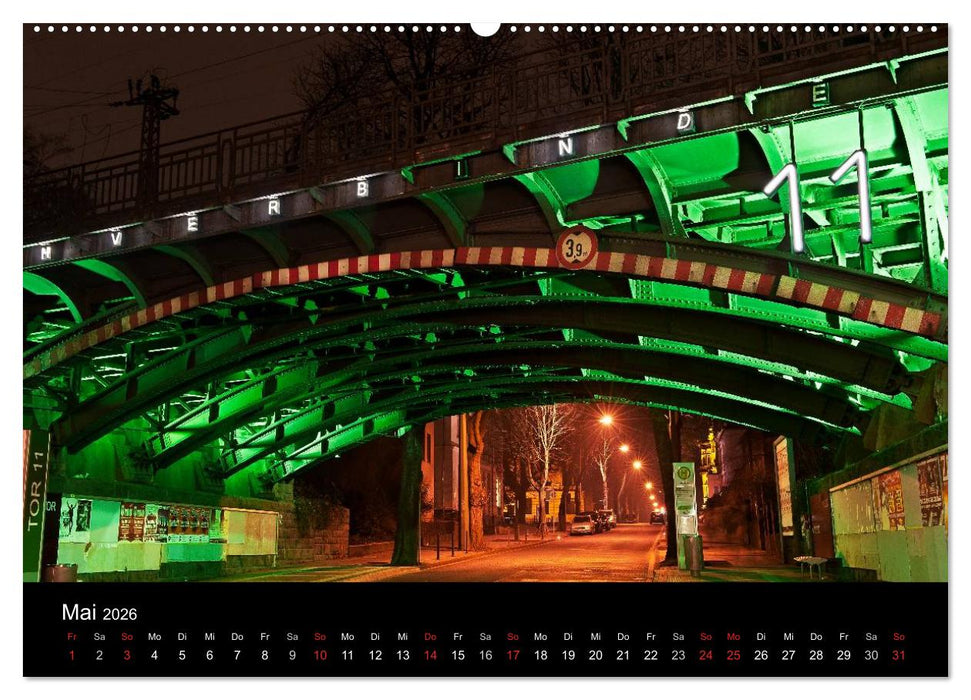 Ruhrlights II - Nachtlichter des Ruhrgebietes (CALVENDO Premium Wandkalender 2026)