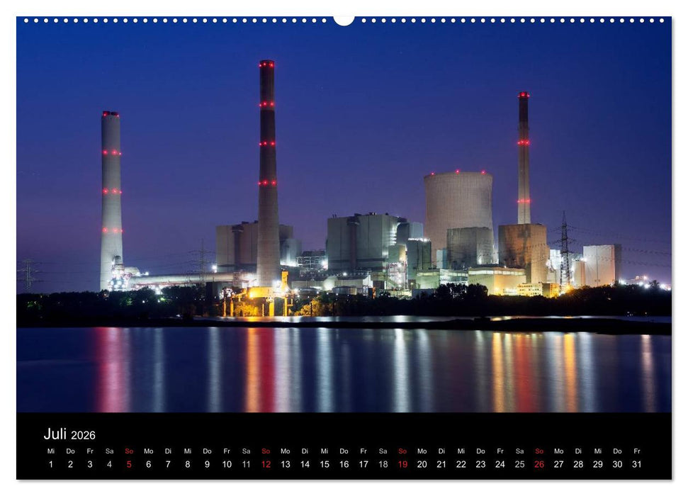 Ruhrlights II - Nachtlichter des Ruhrgebietes (CALVENDO Premium Wandkalender 2026)