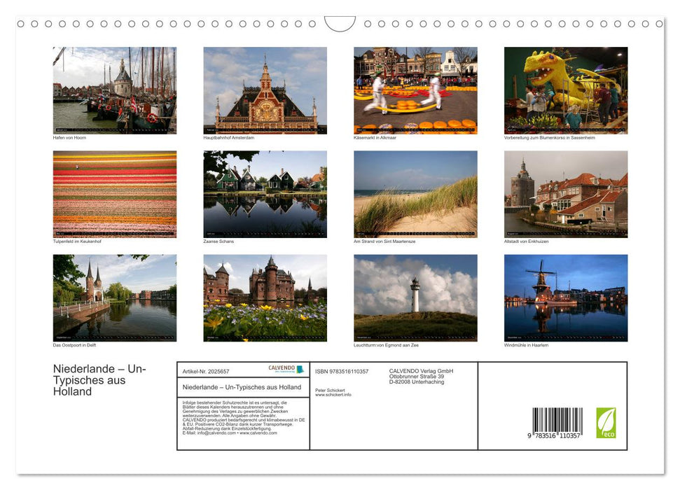Niederlande – Un-Typisches aus Holland (CALVENDO Wandkalender 2026)