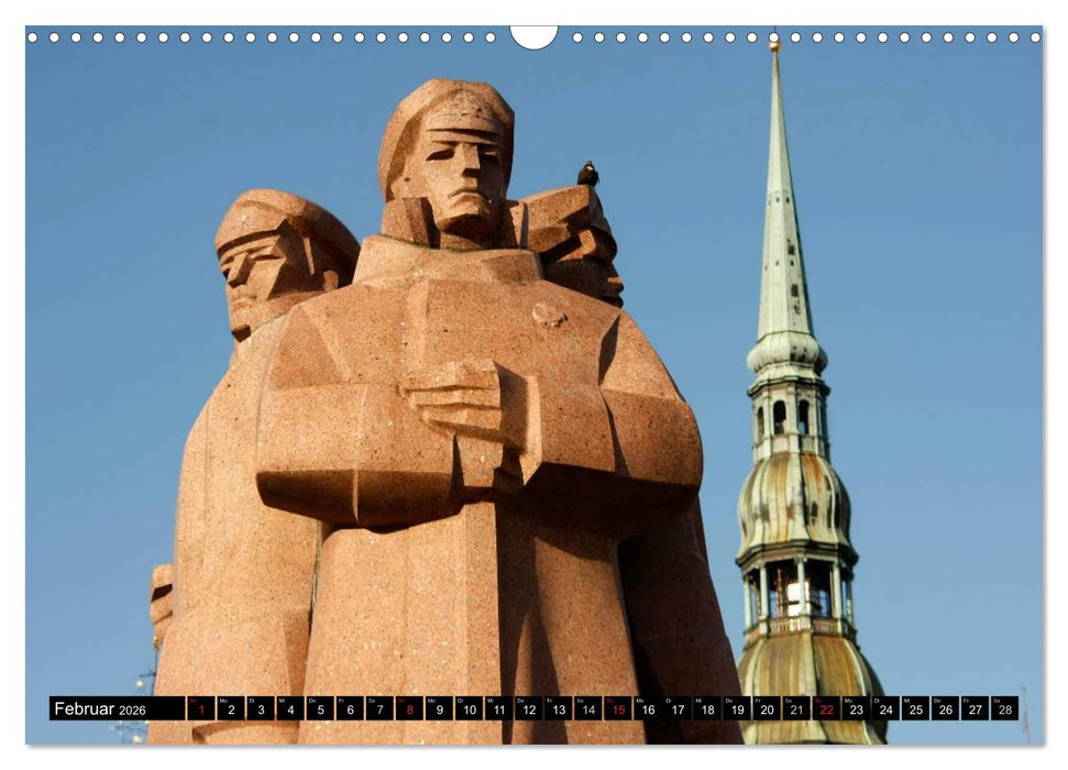 Riga + Jurmala (CALVENDO Wandkalender 2026)