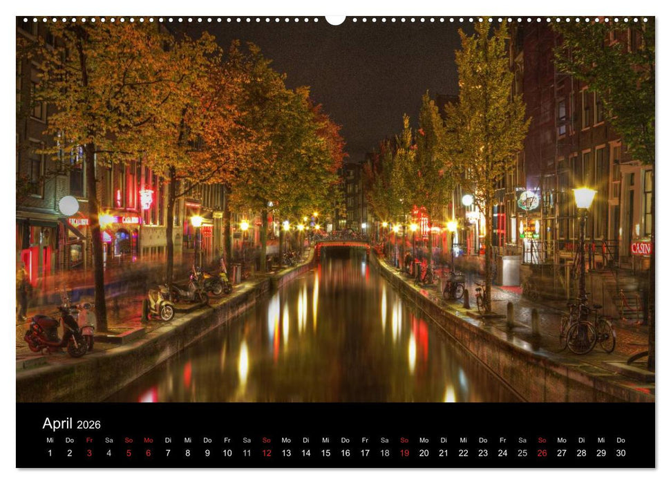 Europäische Städte bei Nacht (CALVENDO Wandkalender 2026)