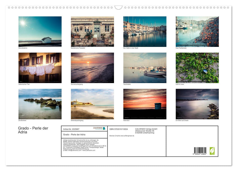 Grado - Perle der Adria (CALVENDO Wandkalender 2026)
