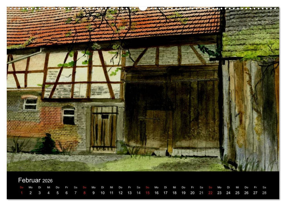 Deutschland in Aquarell (CALVENDO Wandkalender 2026)