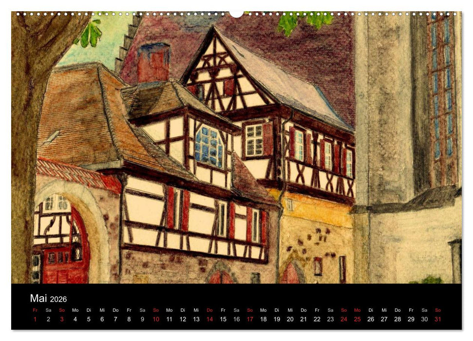 Deutschland in Aquarell (CALVENDO Wandkalender 2026)