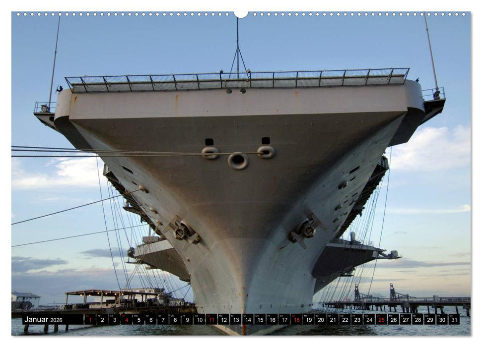 Kriegsschiffe der USA (CALVENDO Premium Wandkalender 2026)