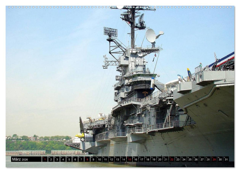 Kriegsschiffe der USA (CALVENDO Premium Wandkalender 2026)